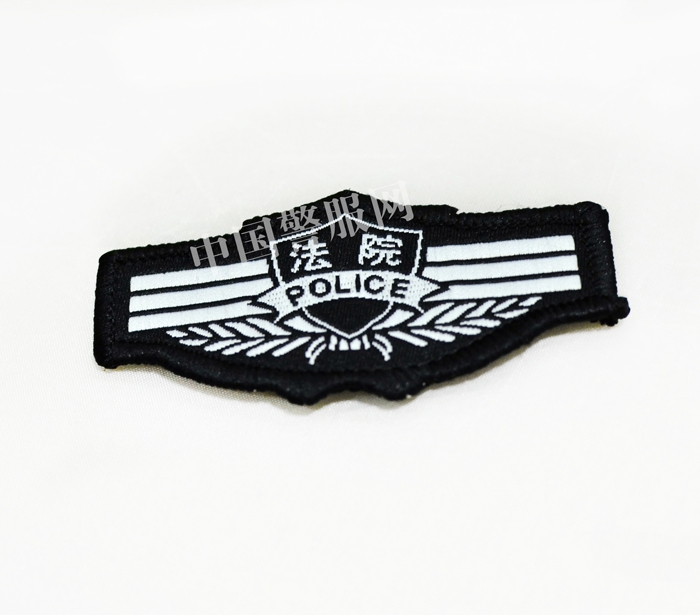 警察丝织胸徽